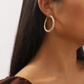 1 Par Estilo moderno Estilo Simple Color Sólido Aleación Aretes