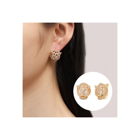 1 Par Estilo Simple Animal Enchapado Metal Pendientes