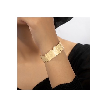 Elegante Estilo Simple Geométrico Aleación Enchapado Chapado En Oro Mujeres Brazalete