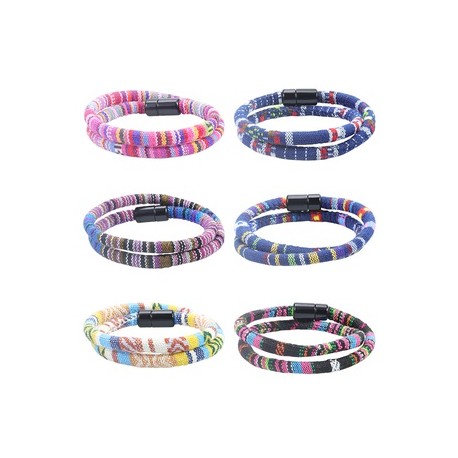 Estilo Étnico Multicolor Materiales mixtos Unisexo Pulsera