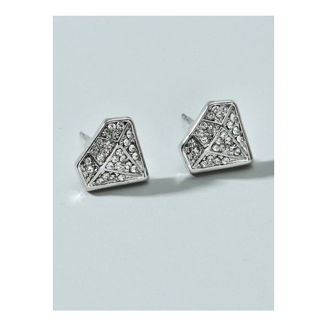 1 Par Elegante Estilo Simple Diamantes Aleación Vidrio Pendientes