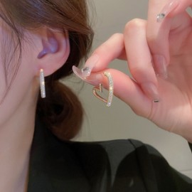 1 Par Estilo francés Estilo Simple Estilo Clásico Forma De Corazón Aleación Pendientes De Gota