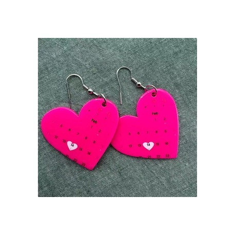 1 Par Estilo IG Estilo Simple Forma De Corazón Arílico Pendientes De Gota