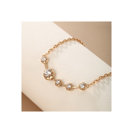 Casual Estilo Preppy XUPING Flor Aleación Enchapado Embutido Diamante Artificial Chapado En Oro De 18 Quilates. Mujeres Pulsera