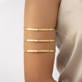 Estilo Simple Geométrico Aleación Enchapado Mujeres pulsera de brazo