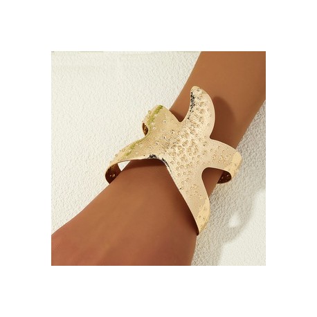 Estilo IG Vacaciones Estilo marino Estrella De Mar Aleación Mujeres Brazalete